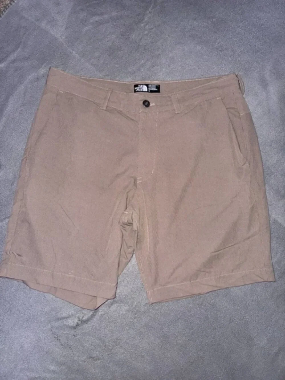 The North Face Mens Shorts Size 36 Beige Khaki Performance Outdoor Hiking Casual